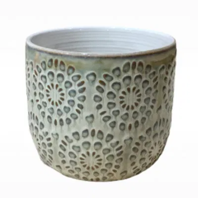 Florero/ Porta Maceta Flores Rustico Xunidad