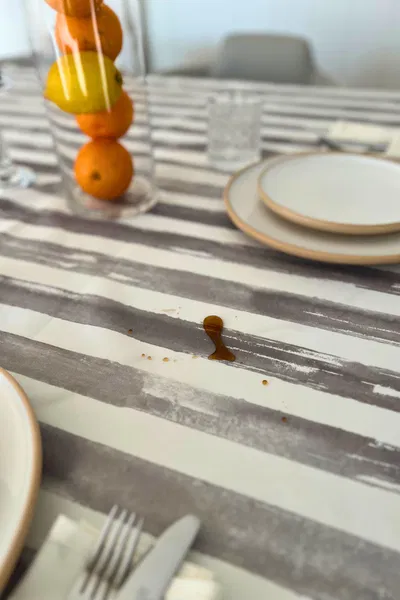 Mantel Antimanchas 1.45X3.5 Rayado