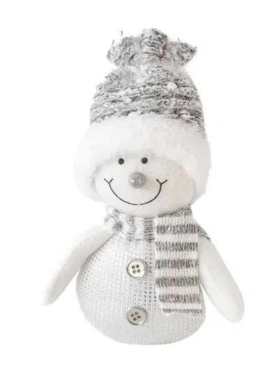 Muñeco De Nieve Colgante 10X3X17Cm Silver