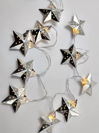 Guirnalda 10 Luces Estrella Metal