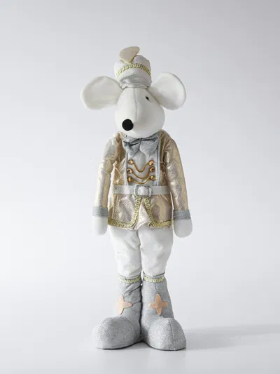 Adorno Navideño Raton Dorado