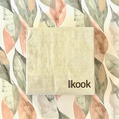 Servilletas Cuadradas Lisas Beige