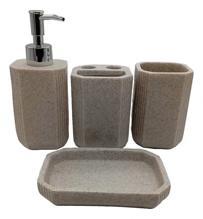 Set Baño Piedra Beige