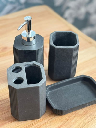 Set Baño Piedra Gris