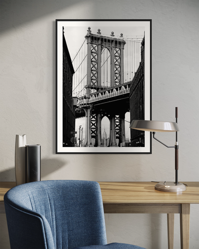Cuadro New York 60X80 Negro