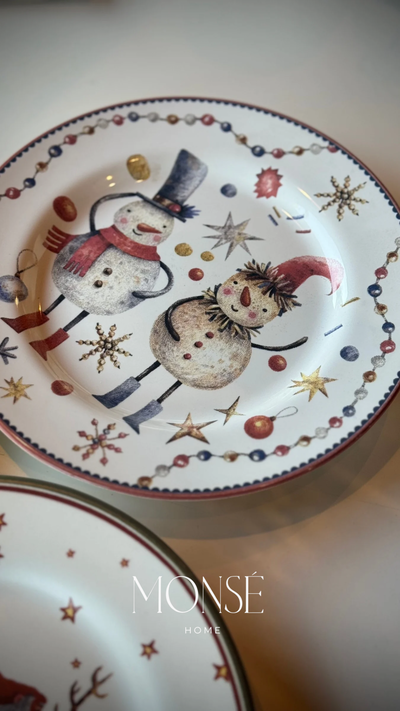 Plato Postres Dos Muñecos