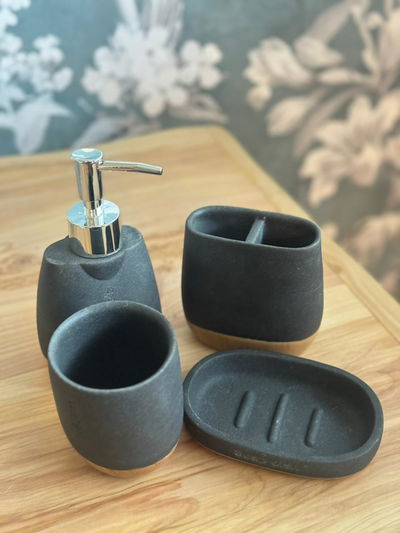 Set Baño Base Bambu Osc