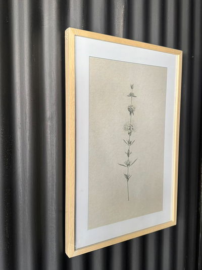 Cuadro Flores Naturales 60X40 Marco Natural