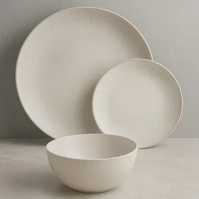 PLATO PLAYO LINEAS BLANCAS X6