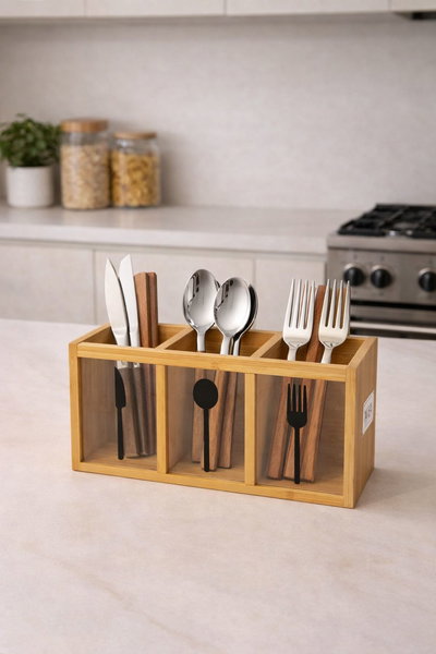 porta cubiertos Bambú