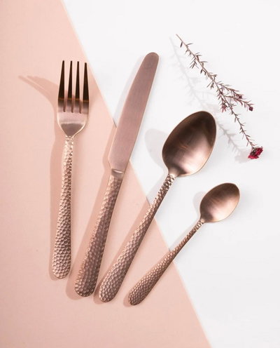 Set de cubiertas Martele Rose Gold x16 piezas