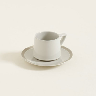 Set de Taza y Plato Pekin Gris