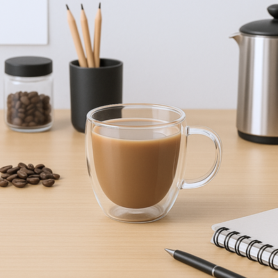 Taza Doble Vidrio 270cc