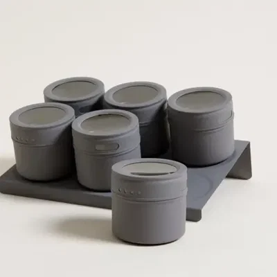 Especiero imantado gris x6