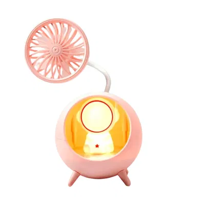 LÁMPARA DE MESA CON VENTILADOR ASTRONAUTA
