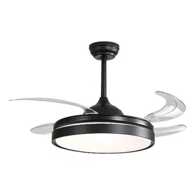 VENTILADOR DE TECHO LED RETRÁCTIL WINCO NEGRO