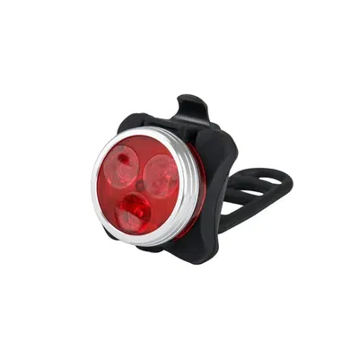 Luz Led Blanca Multifuncion Para Bicicleta Nisuta Nslibd2 Color Negro
