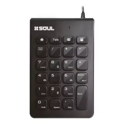 Teclado Numérico Usb Soul Office K50 Negro