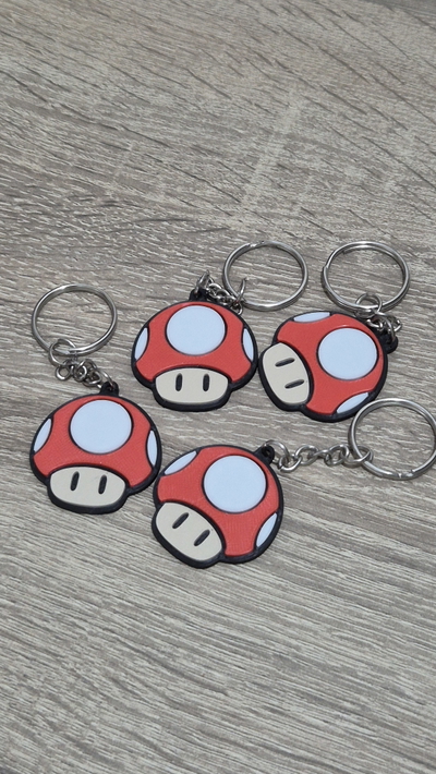 Llavero hongo Mario Bros