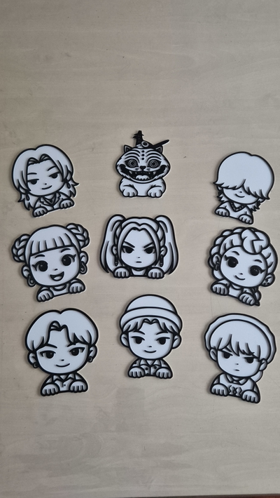 Pack Guerreras Kpop para pintar
