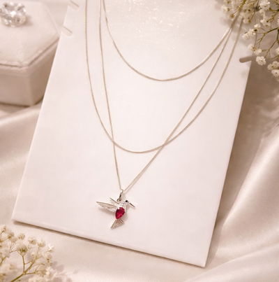 Collar Colibrí Plata 925