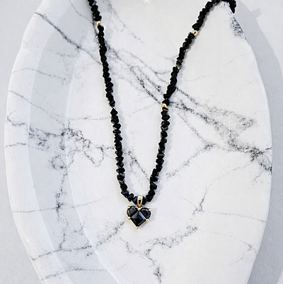 ✨COLLAR CRISTAL NEGRO✨