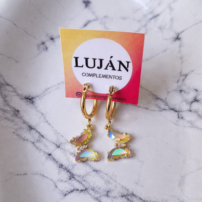 ✨AROS MARIPOSA TORNASOL✨