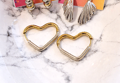 ✨AROS BICOLOR CORAZON✨