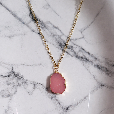 ✨COLLAR PIEDRA ROSA✨