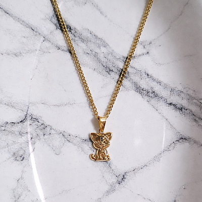 ✨COLLAR GATITO DORADO✨