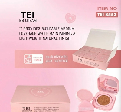 Tei Basé cushion con esponja y espejo corazón 