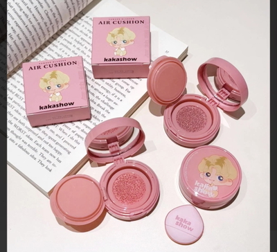 KAKASHOW mini rubor cushion con esponja y espejo 