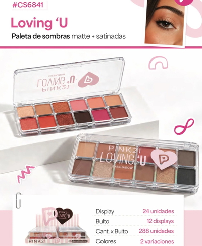 Sombras matte +satinado
