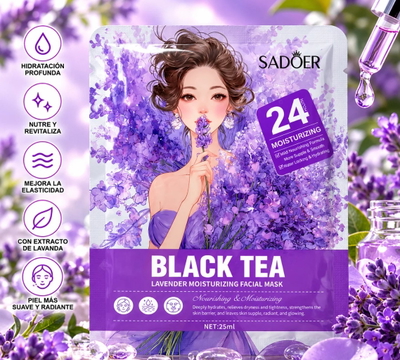 Mascarilla facial de té negro