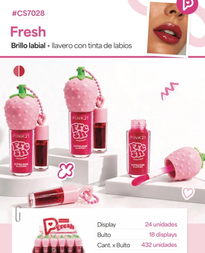 Tinta labial + llavero 