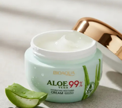 Crema facial con aloe vera 