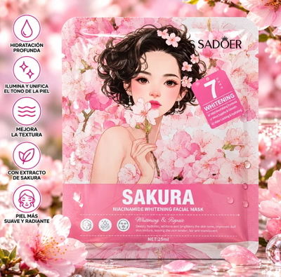 Mascarilla facial de sakura 