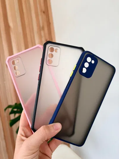 Funda transparente borde color