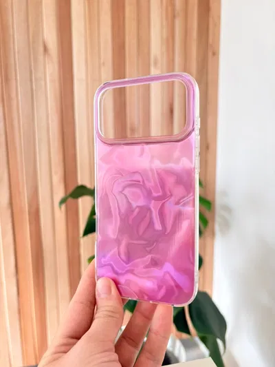 Funda tornasolada rosa