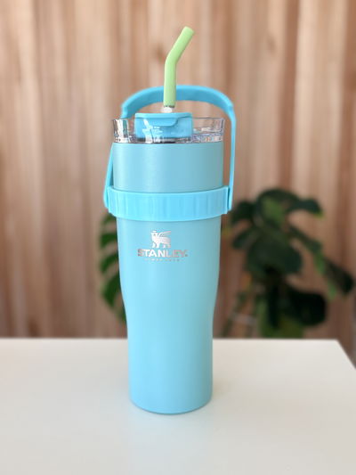 Vaso Quencher doble pico Imitación Stanley 1.200 ml - Celeste