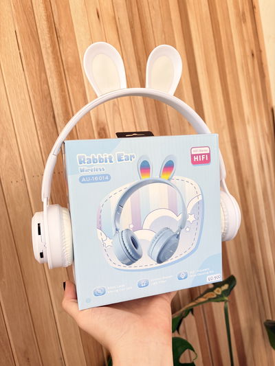 Auricular bluetooth vincha conejo con luz