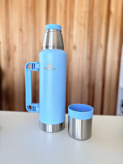 Termo Imitación Stanley 1.2L - Celeste