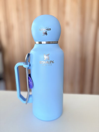 Termo Imitación Stanley 1.3L - Mate tapa + bombilla de regalo - Celeste