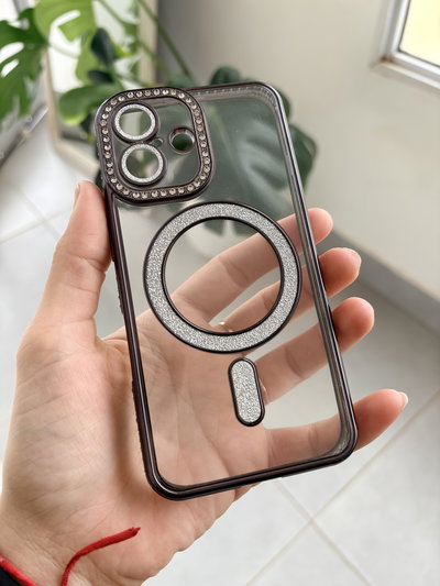 Funda Magsafe Brillos y strass - Iph 16
