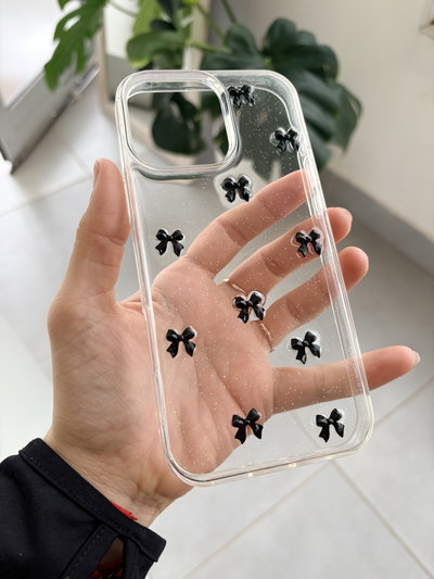 Funda Moños y glitter - Iph 15Pro