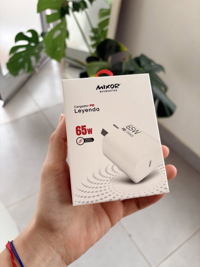 Adaptador CARGA RÁPIDA 65W entrada tipo c