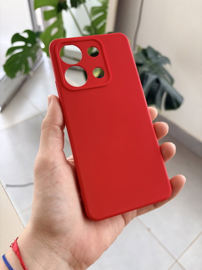 Funda Silicone Cover Note 13 4g - Rojo