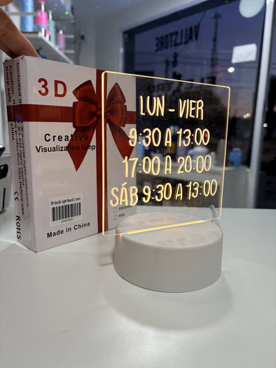 Pizzarra Magica - Panel de luz acrilico