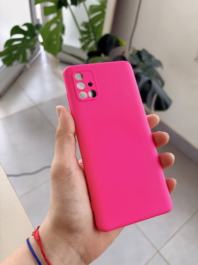 Funda Silicone Cover A71 - Fuccia