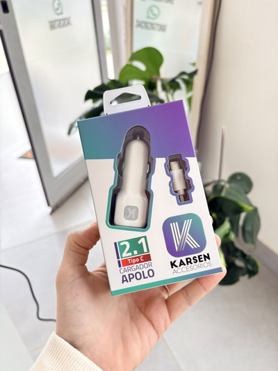 CARGADOR AUTO TIPO C 2.1 APOLO KARSEN